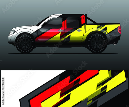 truck decal graphic wrap vector  abstract background