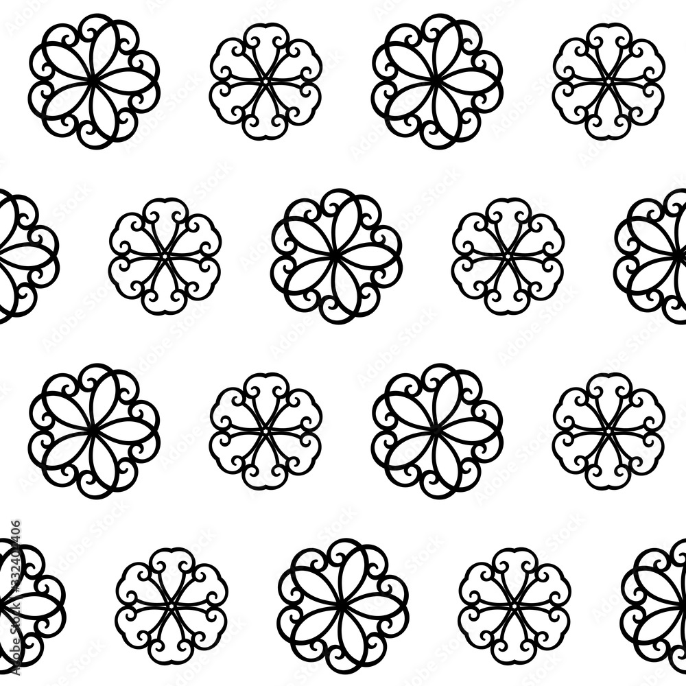 Vector seamless pattern with flowers on a white background in the Doodle style. For wrapping paper, gift wrapping, textiles, Wallpaper, book covers. Vector seamless pattern with flowers on a white background in the Doodle style. For wrapping paper, gift wrapping, textiles, Wallpaper, book covers.