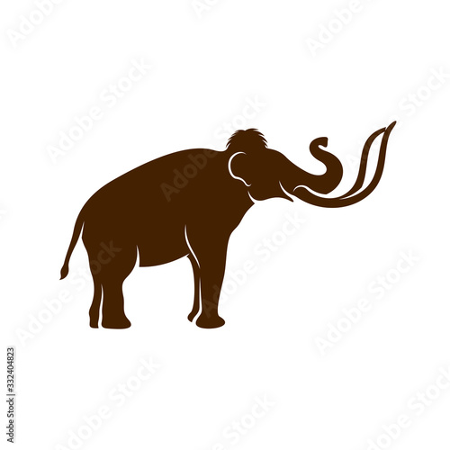 Mammott logo design vector template. Silhouette of Mammott design illustration