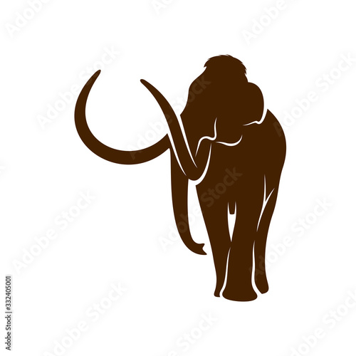 Mammott logo design vector template. Silhouette of Mammott design illustration