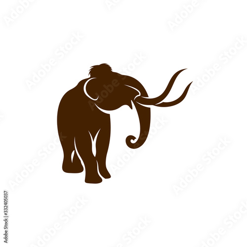 Mammott logo design vector template. Silhouette of Mammott design illustration