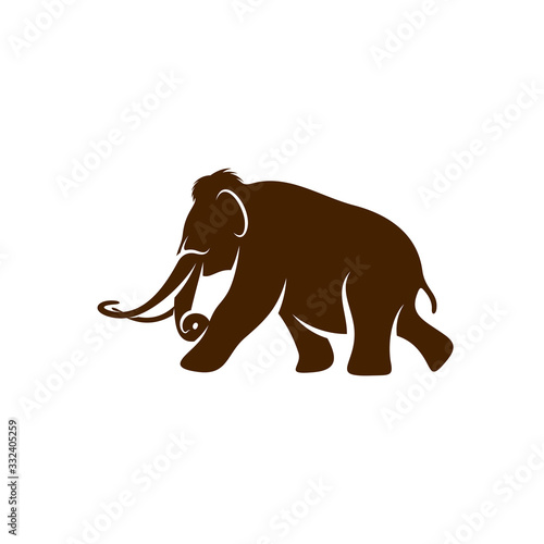 Mammott logo design vector template. Silhouette of Mammott design illustration