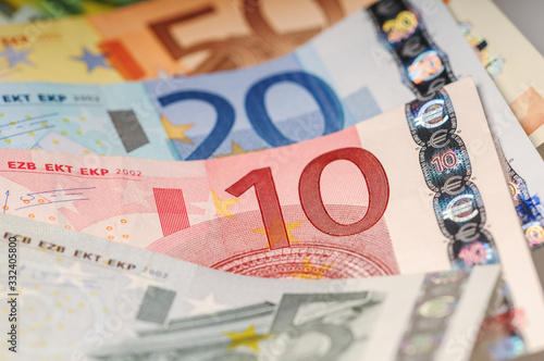 euro banknote set cash money - EU currency