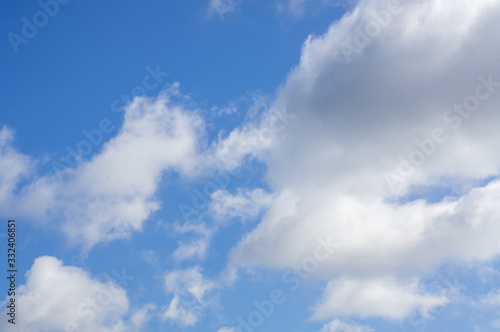 blue sky with white clouds