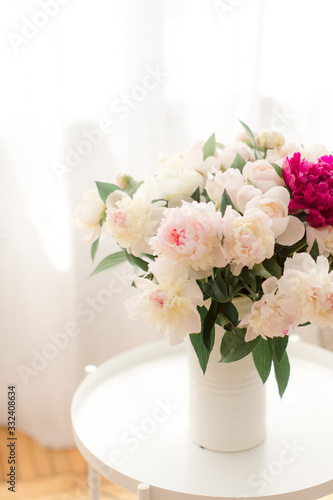 bouquet of peony flowers