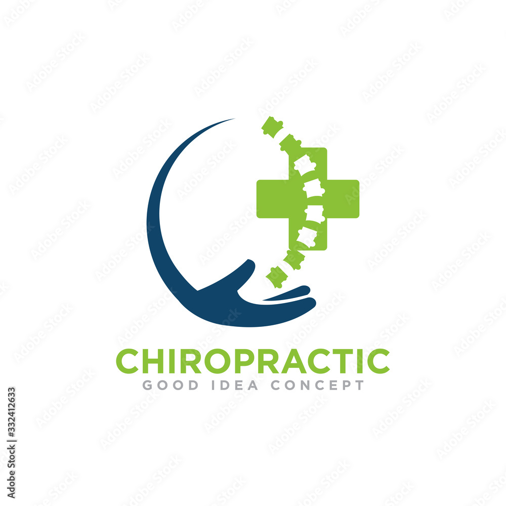 Obraz premium Chiropractic Logo Icon Design Vector