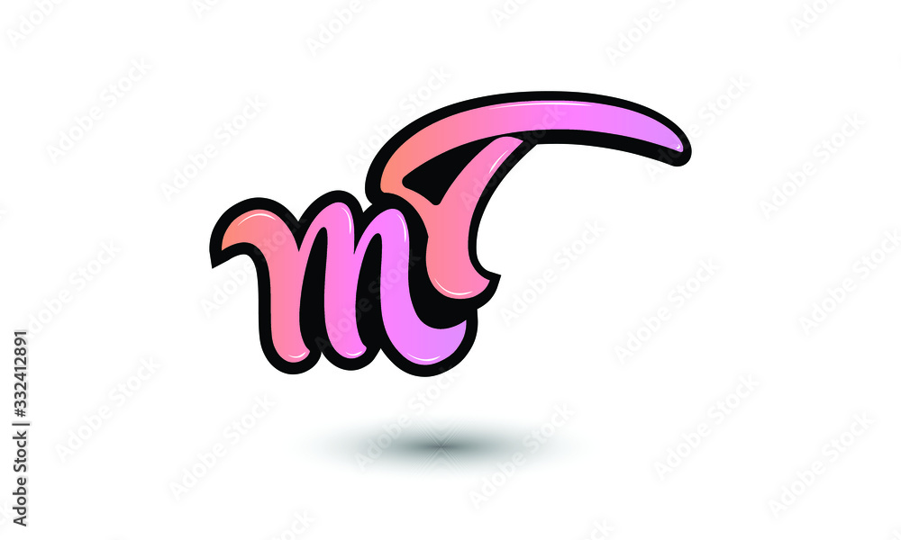 Letter MT Logo Template Design Vector, Emblem, Concept Design, Creative