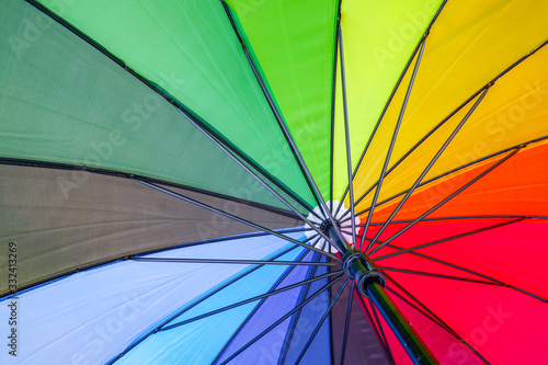 background fabric texture of Colorful umbrella