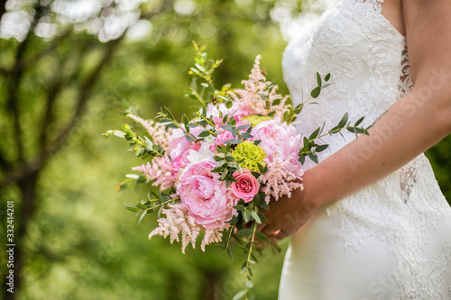 Canvastavla Bouquet mariée