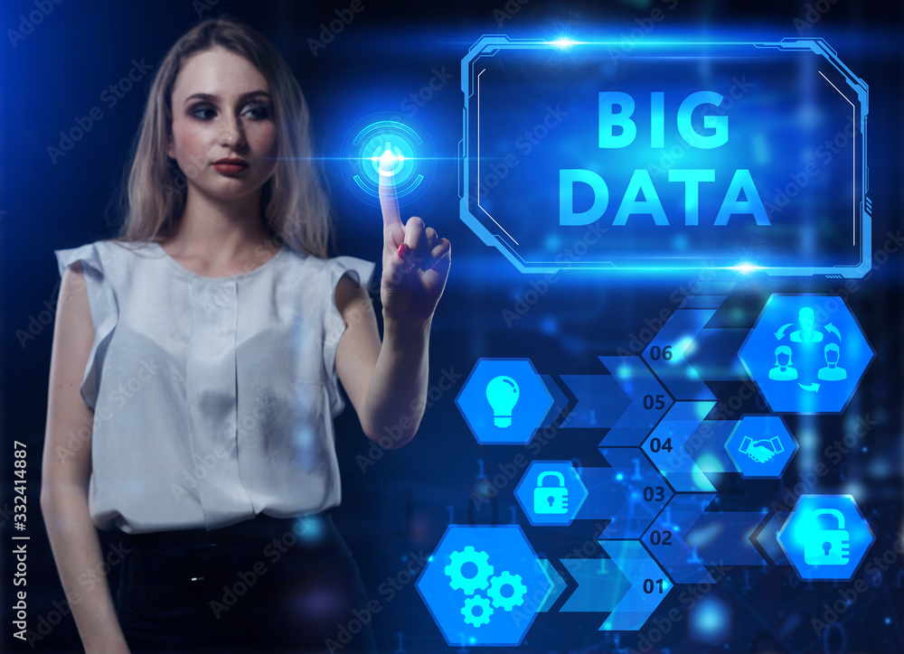 Business, Technology, Internet and network concept. Young businessman working on a virtual screen of the future and sees the inscription: Business, Technology, Internet and network concept. Young businessman working on a virtual screen of the future and sees the inscription: