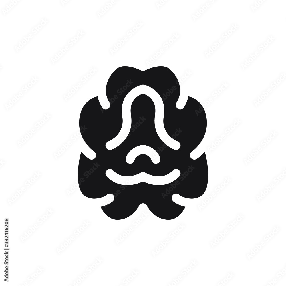 Brain icon , idea vector illustration human , business student office think , outline solid background white Brain icon , idea vector illustration human , business student office think , outline solid background white