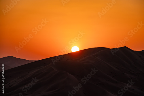 Sunset in Rub al Khali the empty quarter between Oman and Saudi Arabia near Salalah © Stefan