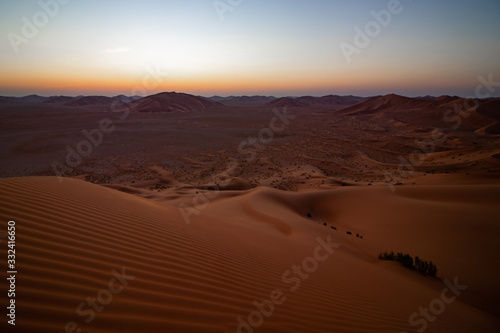 Dawn in Rub al Khali the empty quarter between Oman and Saudi Arabia near Salalah © Stefan