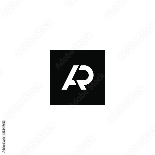 AR Letter Logo company simple design