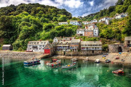 From the Beautiful Fishing Port of Clovelly in Devon photo