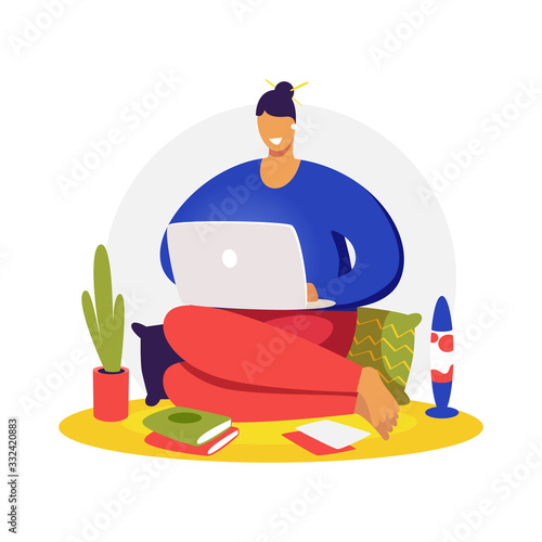 Creative landing web page design image.