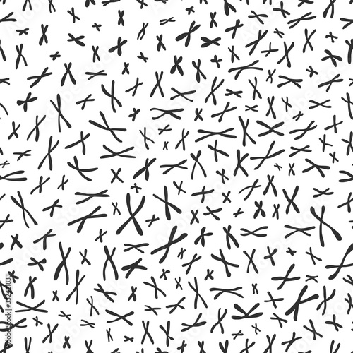 Seamless pattern of x chromosomes