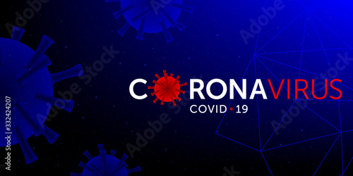 novel coronavirus (covid-19 or 2019-ncov). wuhan virus disease concept, background vector illustration.