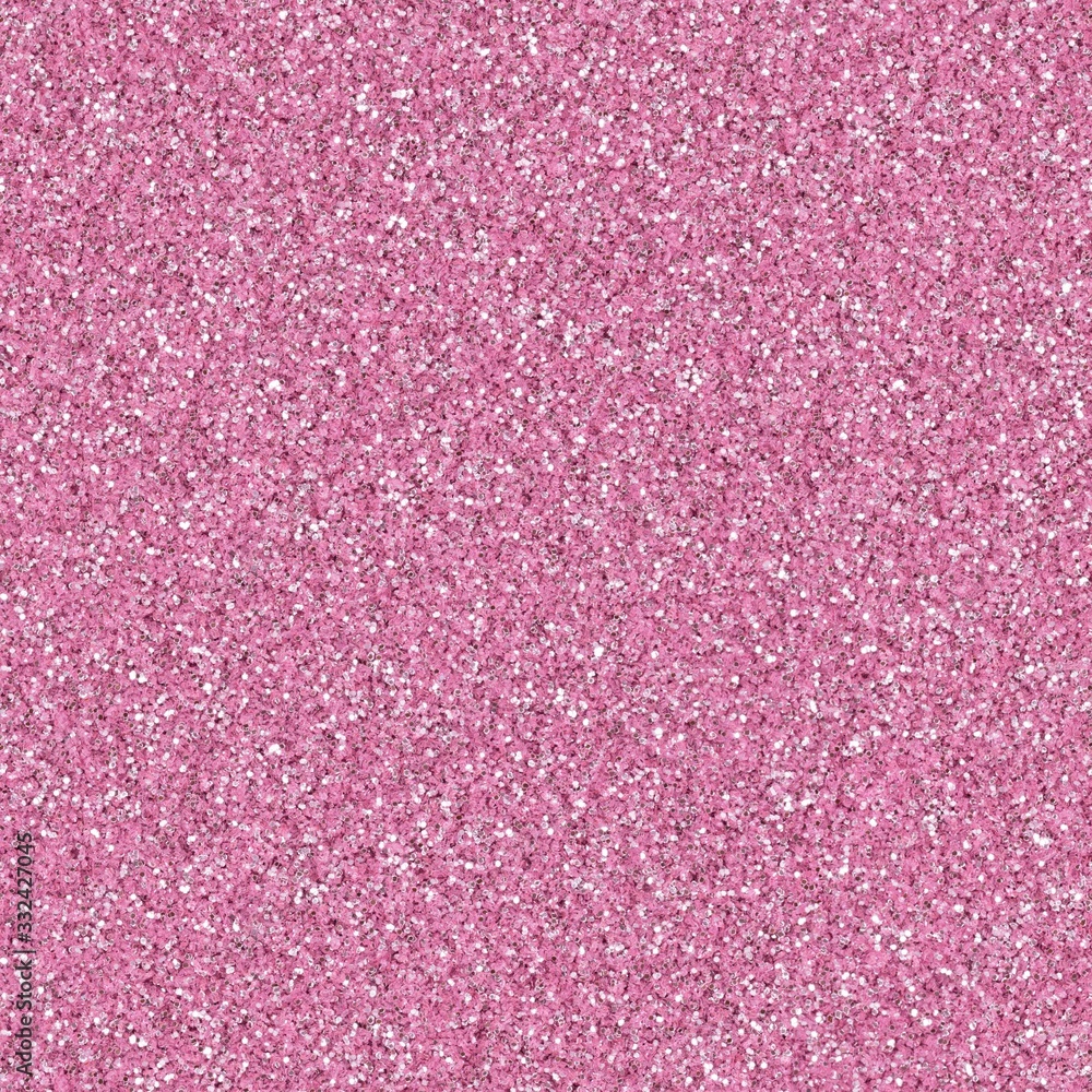 Fototapeta premium Glitter texture in shiny light pink colour. Christmas abstract background, seamless pattern.
