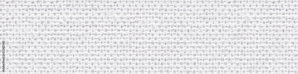 White canvas natural background for your new attractive design. Seamless panoramic texture.