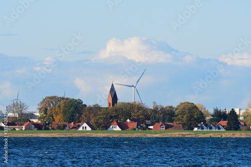 Blick über den Greifswalder Bodden nach Greifswald	 photo