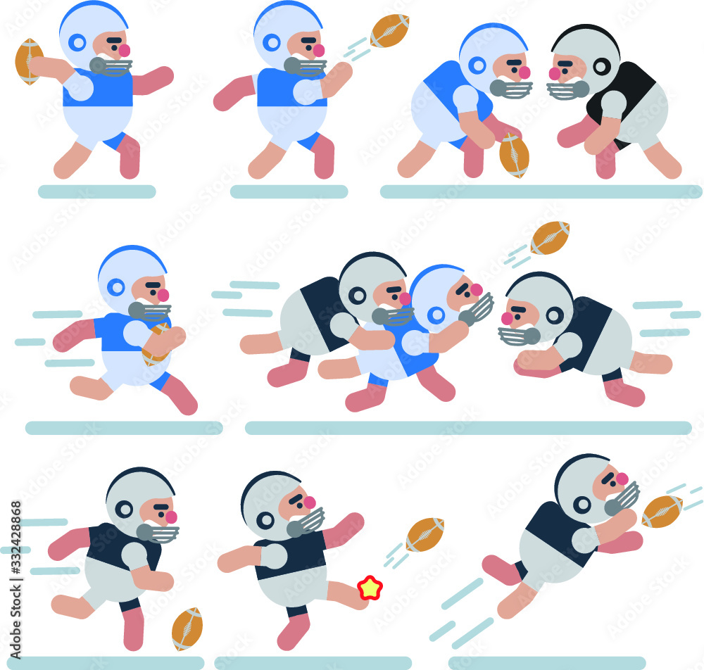 Characters , game, flat,rugby ,icon man, cartoon