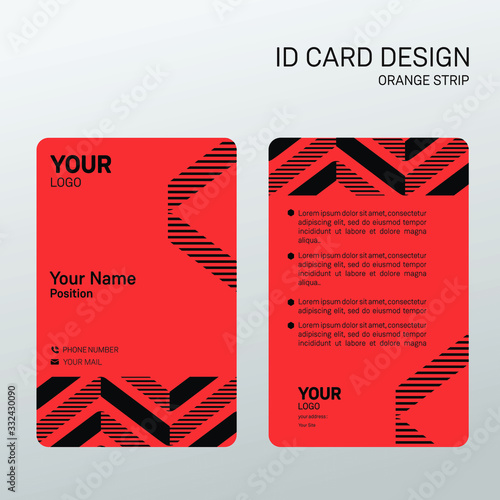 Id card design for businnes or company.