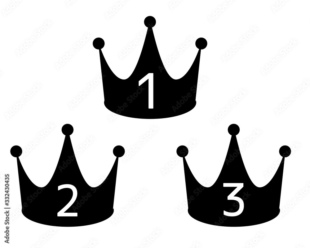 王冠 アイコン 冠 クラウン ベクター Stock ベクター Adobe Stock
