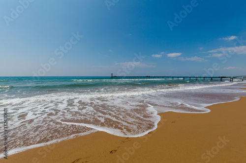 Fototapeta Naklejka Na Ścianę i Meble -  Beautiful beach in Side Turkey