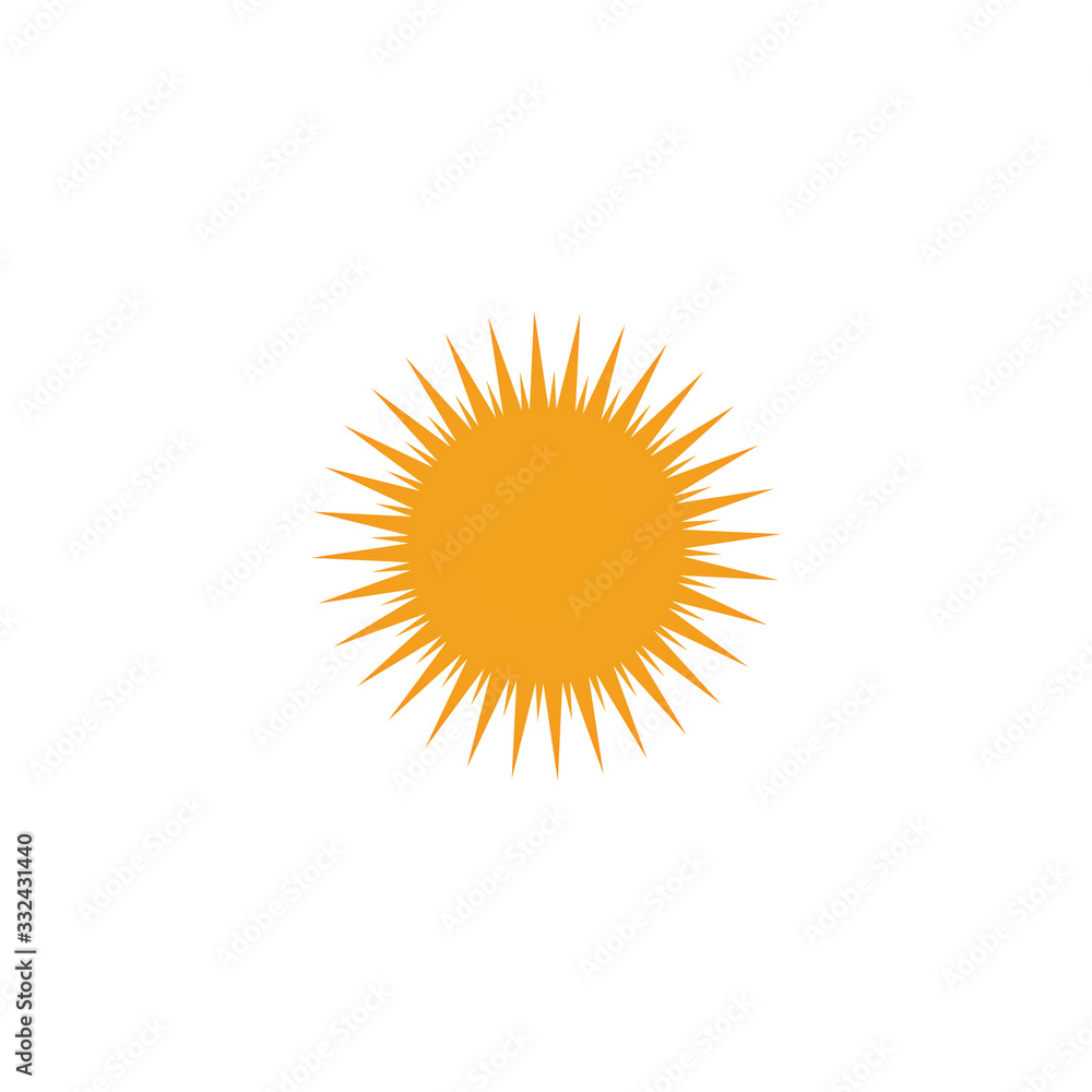 Sun Vector illustration Icon Sun Vector illustration Icon