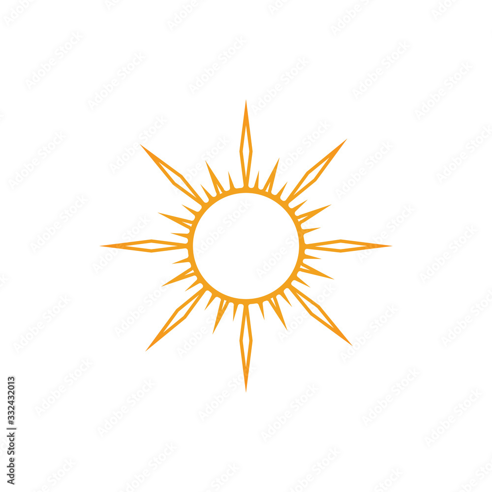 Sun Vector illustration Icon