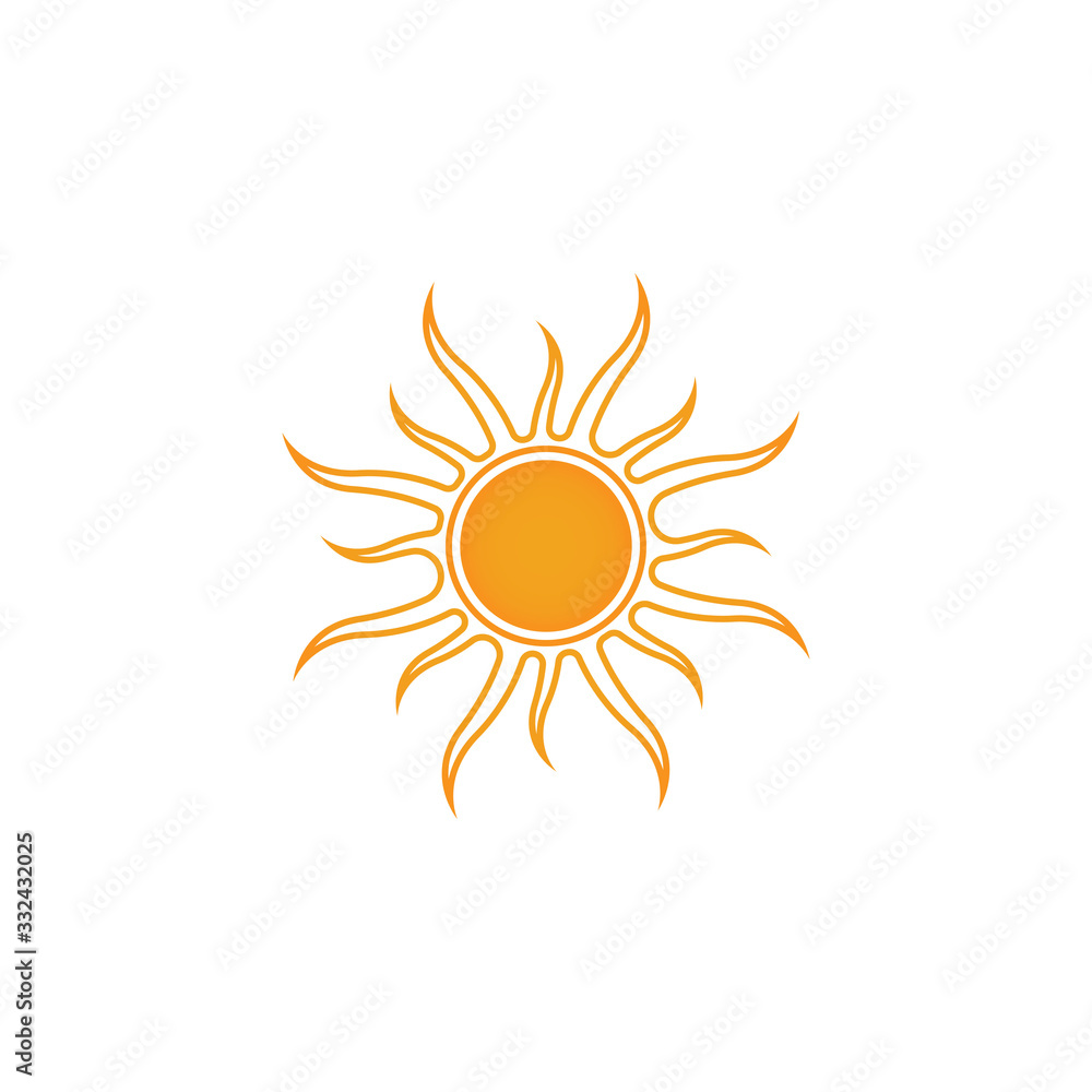 Sun Vector illustration Icon Sun Vector illustration Icon