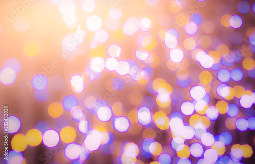 Blurred backdrop, blurred background, circle blur, bokeh blur from the light shining through as a backdrop and beautiful computer screen images