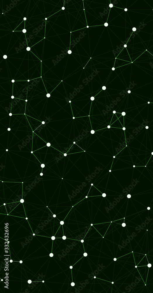 Fototapeta premium Network Mesh Computation Art background illustration