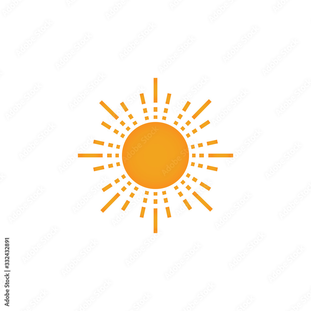 Sun Vector illustration Icon Sun Vector illustration Icon