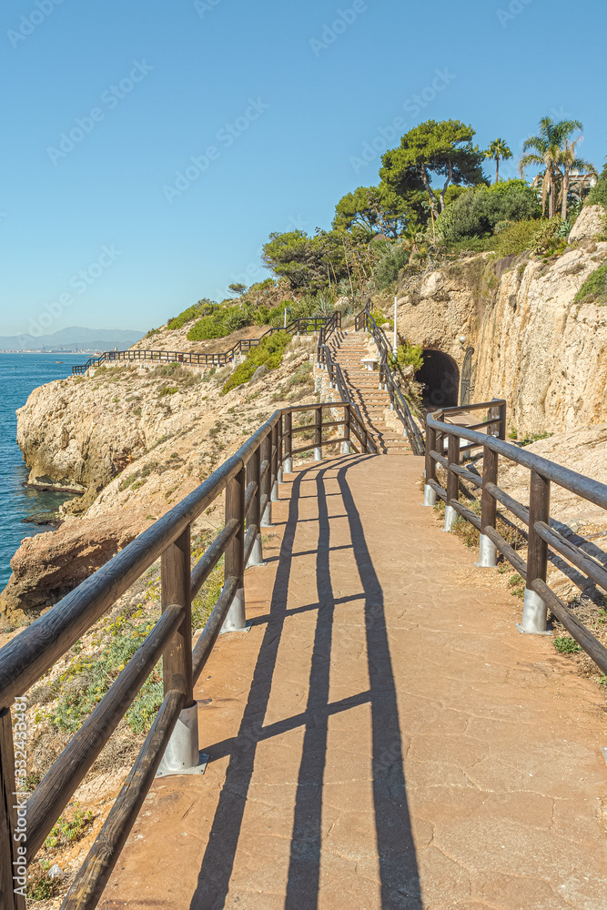 Obraz premium View of walking trail in 