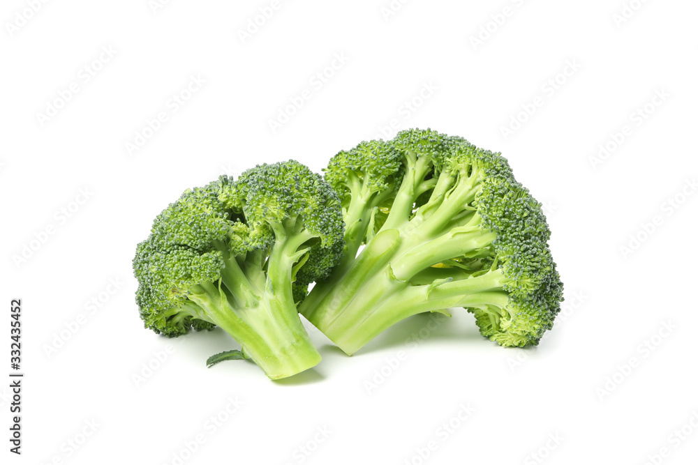 Broccoli isolated on white background. Fresh vegetable Broccoli isolated on white background. Fresh vegetable