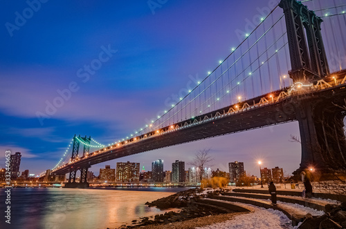 Manhattan Bridge in New York  United States.