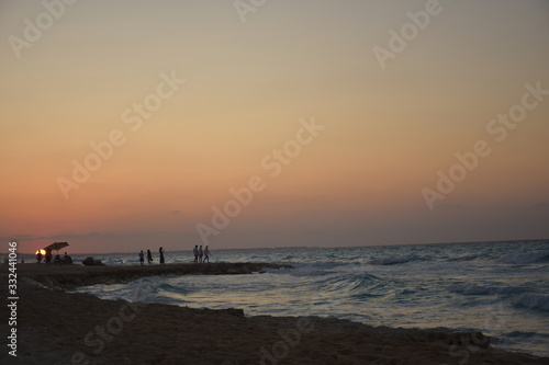 Sun set on the beach in Egypt north coast / dahab / hurgada / sharm el sheikh / taba / alexandria  - best place for vacation - holiday relaxation beach sand inspiration happiness tanning sunny  © Youssef