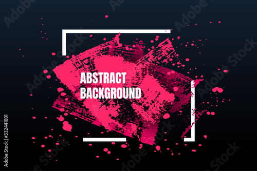 Vector frame for text. Modern Art graphic. Dynamic frame stylish geometric black background. Element for design event invitations, gift cards, flyers, posters, book covers, brochures, banners