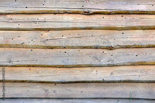 old wooden wall made of pine