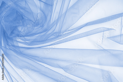 Tulle background with drapery