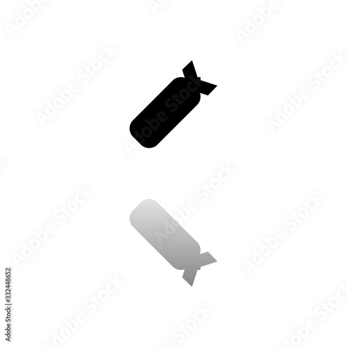 Air Bomb icon flat