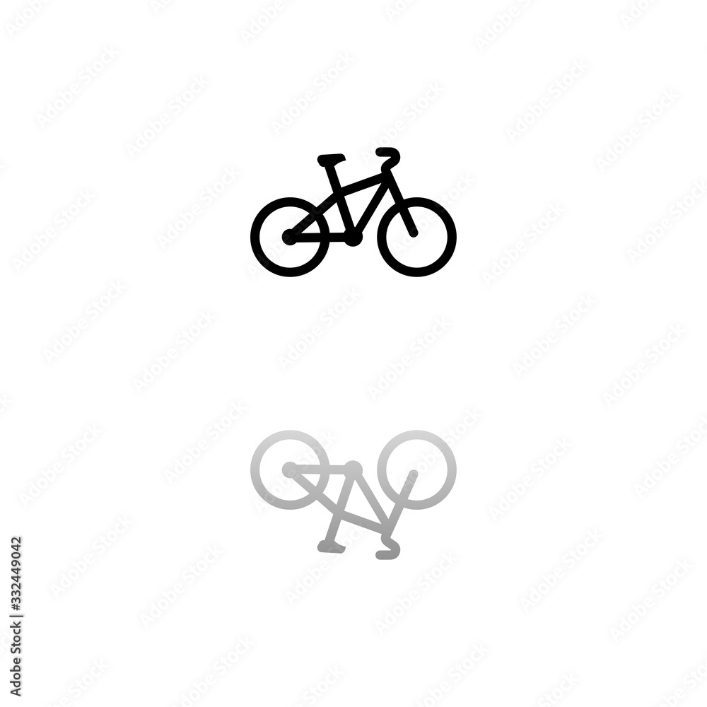 Bicycle icon flat Bicycle icon flat