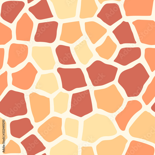 Seamless orange pattern giraff skin animal trend