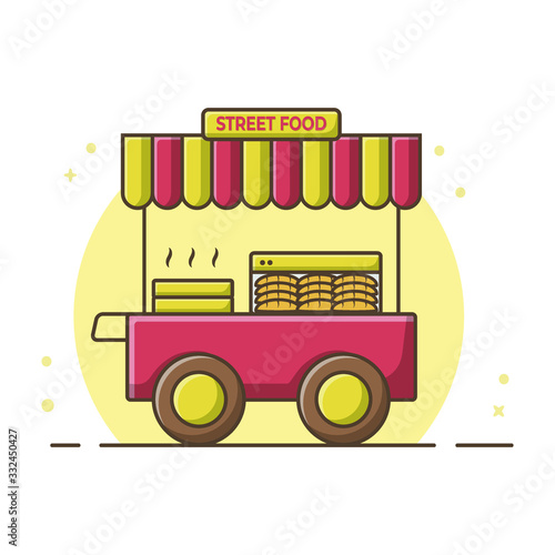 Street Food Icon Design Vector