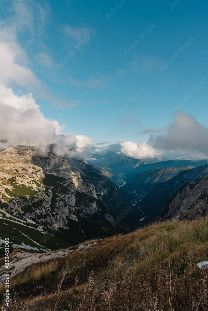 View on Italian Alps Dolomiti 