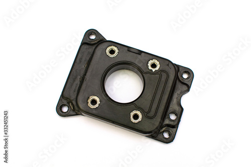 Car carburetor cushion on an isolated white background. Spare part.
