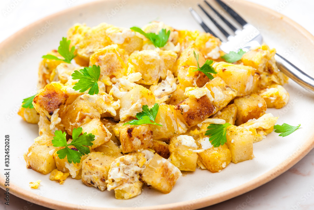 fried dumplings with fried eggs fried dumplings with fried eggs