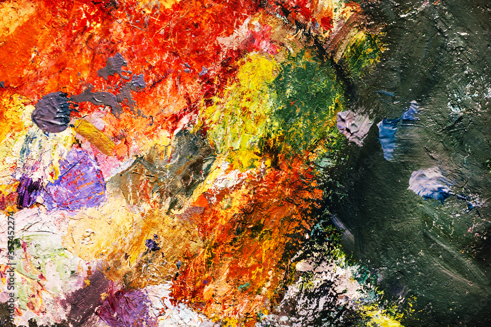 Naklejka premium painted abstract background of paints